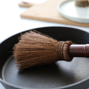 Cepillo de cocina redondo biodegradable de fibra de palma natural para ollas, sartenes y tazones - Product Image 2