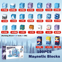 Blocs magnétiques Jeu de construction de cubes magnétiques Ensemble de puzzles d'empilage sensoriel Jouet magnétique Cudes pour enfants Blocs magnétiques