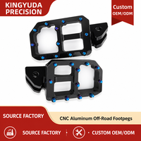 Repose-pieds de moto en aluminium anodisé CNC OEM personnalisés, avec clous antidérapants, compatibles avec les motos électriques Sur-Ron Light Bee Talaria MX