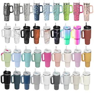 Hot Selling New Design 40oz Stainless Steel Tumbler Double Wall Portable Vacuum Sublimation Coffee Tea Mug