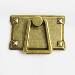 Tirador de Cajón Cuadrado Clásico de Aleación de Zinc Fundido a Presión, Personalizable, Estilo Europeo Bronce Antiguo, Duradero para Muebles - Product Image 2