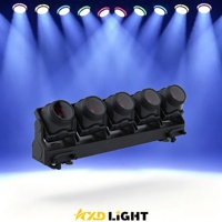 5-Köpfige Bewegliche LED Wash Beam Bühnenbeleuchtung RGB Zitronengelb mit Zusatzbeleuchtung Hintergrund Disco