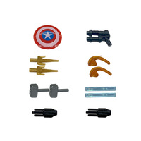 Vente flash - Ensemble de blocs de construction de super-héros avec figurines, armes, blocs de construction d'anime, poupées, jouets pour enfants