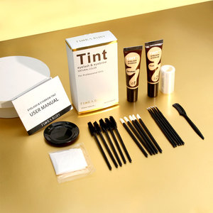 El mejor kit de tinte <span class=keywords><strong>para</strong></span> pestañas y cejas, marca privada, mezcla permanente profesional, pigmento, henna, crema <span class=keywords><strong>para</strong></span> teñir tat - Product Image 1