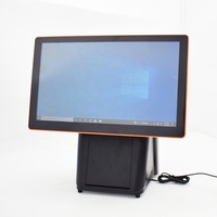 Système de point de vente tout-en-un TS-15611630 15,6"+11,6" I5 8ème génération Double écran tactile Windows 8 Go/16 Go Caisse enregistreuse pour restaurants cafés
