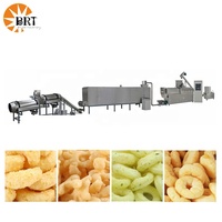 Ligne de production automatique de snacks soufflés : Corn Puffs, Cheese Puffs, Corn Rings, Corn Sticks, snacks céréaliens, extrudeuse à double vis