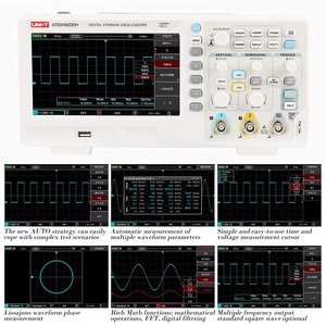 UNI-T UTD2102CEX + 디지털 100MHZ 저장 오실로스코프 USB 듀얼 채널 휴대용 <span class=keywords><strong>PC</strong></span> LCD 오실로스코프 파형 테스터 - Product Image 6