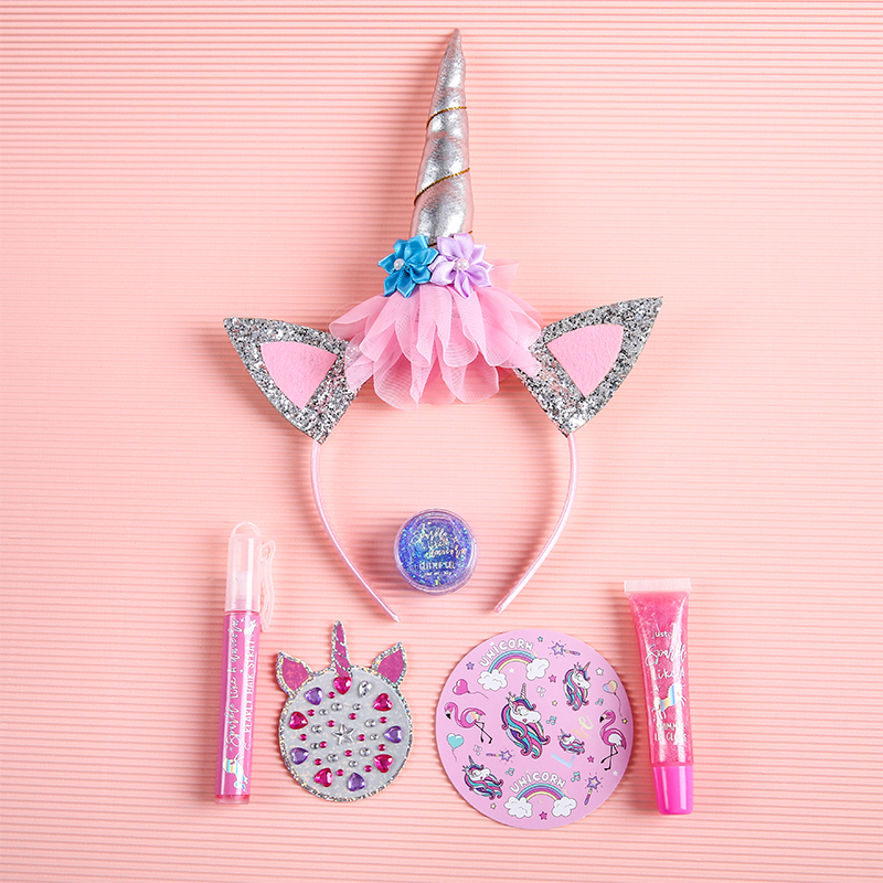 Набор для макияжа для девочек, детский набор для макияжа, набор для профессионалов, блеск для губ, наклейка с драгоценным камнем для детей