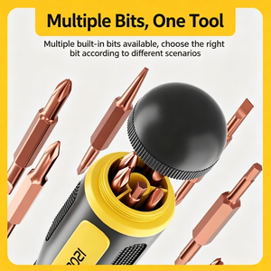 19 In 1 Ratchet <b>Screwdriver</b> <b>Set</b> Phillips Flathead Anti Slip Handle Diy Tool - Product Image 5