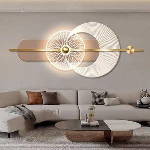 Fondo de cristal de lujo moderno de 120X50cm, pintura colgante de pared, estilo minimalista italiano <span class=keywords><strong>para</strong></span> decoración de dormitorio y sala de estar - Product Image 2