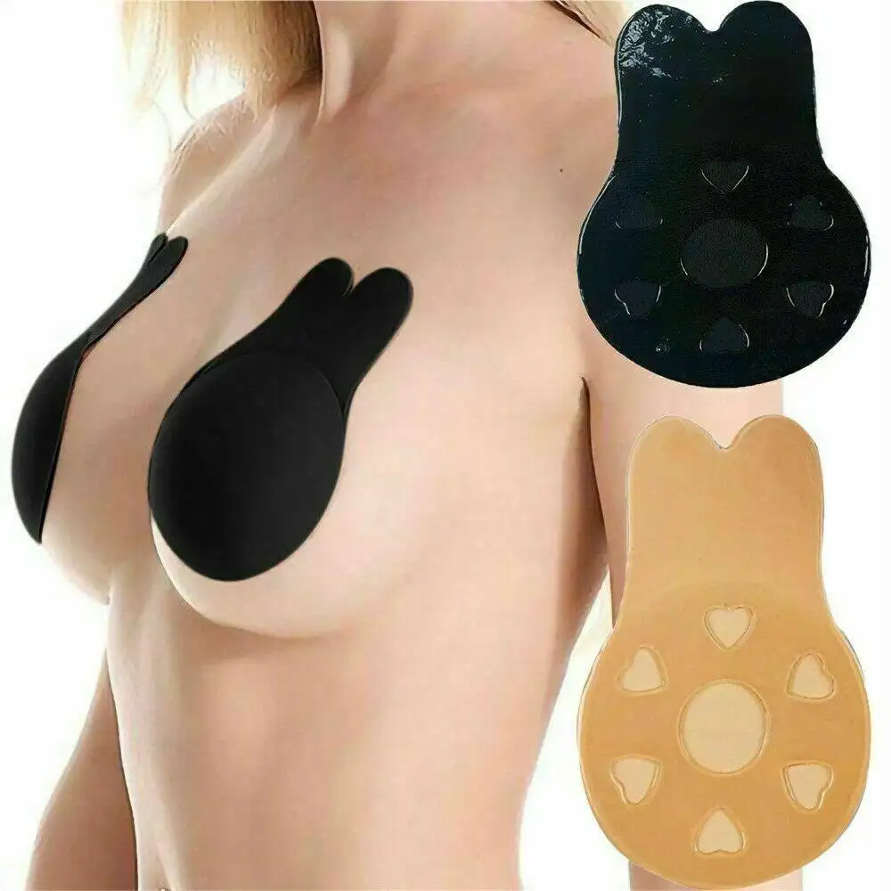 2021ホットセール女性再利用可能なシリコンニップルカバー粘着ブラ胸おっぱいリフトテープ