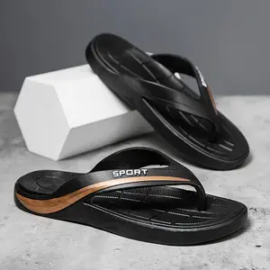 Design agradável mais novo verão misturar cores pvc mens sapatos chinelos chinelos macios flip flops