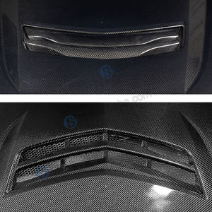 BENSNEES, capó delantero negro personalizado de fibra de carbono Real para Cadillac <span class=keywords><strong>ATSV</strong></span> 2014 2015 2016 <span class=keywords><strong>2017</strong></span> 2018, actualización de capó de carbono - Product Image 3
