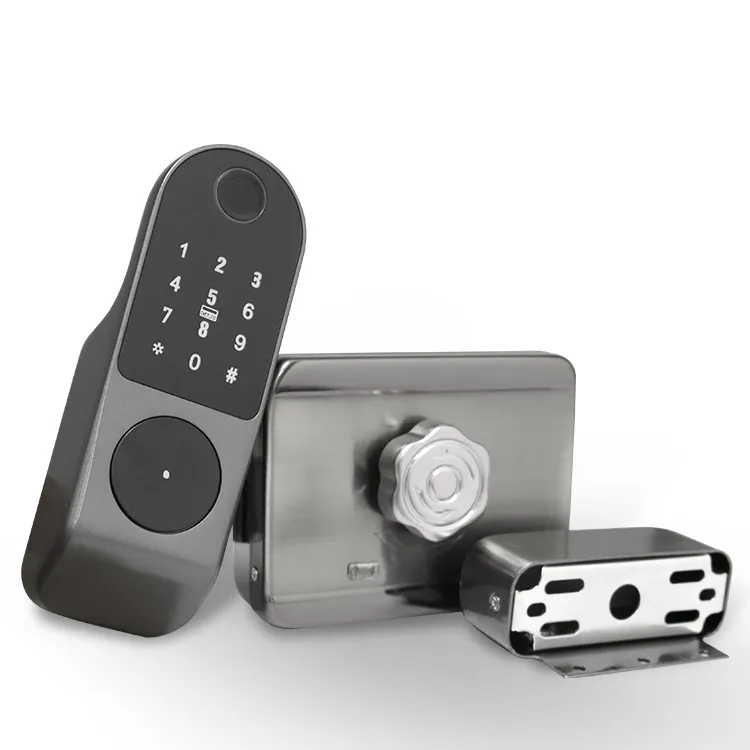Eenvoudig Beheer Rfid App Wifi Card Vingerafdruk Beveiliging Anti-Diefstal Digitale Code Duurzaam Smart Velg Deurslot Smart Remote controle