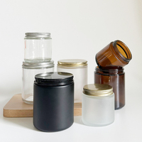 Vente en Gros Gobelets à Bougie Cylindriques en Verre de 8oz 250ml Noirs Bruns Ambrés Givrés Clairs Verts Bleus avec Couvercle