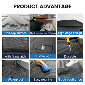 Alfombrillas de Coche 5D TPE de Alta Calidad, Antideslizantes, Impermeables y Ecológicas para 2024, para Soul, <span class=keywords><strong>GT</strong></span> Line, Niro, Carens, Morning, Full - Product Image 5