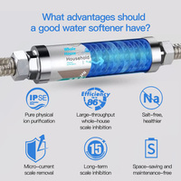 Adoucisseur d'eau en acier inoxydable 100GPD de haute qualité opération manuelle conditionneur d'eau physique pour hôtel ménage commercial