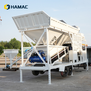 Centrale à béton mobile HAMAC 25m3/h, centrale à béton à tambour pour la construction commerciale - Product Image 6