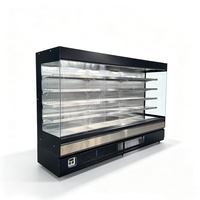 Refrigerador con Cortina de Aire Integrada de 3 Metros, Exterior de Titanio Negro e Interior de Acero Inoxidable