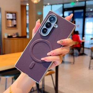 เคสโทรศัพท์หนังขอบเงินเคลือบไฟฟ้า พร้อมแม่เหล็ก สำหรับ <span class=keywords><strong>Samsung</strong></span> Galaxy zfold8 zfold7 fold6 fold5 fold4 fold3 fold2 w26 23 24 - Product Image 6