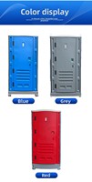 Station de lavage des mains portable Poly John pour l'extérieur, en plastique HDPE, toilettes mobiles modernes, pliables, multifonctionnelles, durables et écologiques
