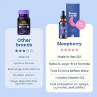Gouttes liquides de mélatonine pour enfants OEM 3mg – Complément de soutien au sommeil sans alcool ni sucre – Marque privée