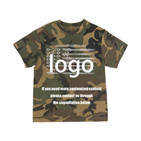 T-shirts graphiques à manches longues camouflage Cleanfit American High Street pour hommes et femmes, coupe oversize personnalisée