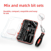 Kit de tournevis professionnel 61 pièces avec embouts magnétiques de précision et poignée à cliquet pour l'entretien des téléphones, ordinateurs et appareils électroniques