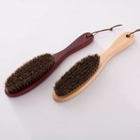 Brosse de nettoyage pour manteaux en cachemire, vêtements et chapeaux, avec poils de cheval et manche en bois, brosse à chaussures pour éliminer la poussière