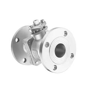 Robinet à boisseau sphérique industriel haute pression en acier inoxydable SS304, raccord à bride, pour eau, huile, gaz, corps en 2 parties - Product Image 2