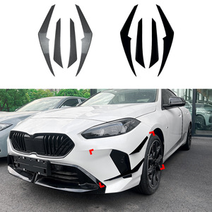 Bmw 1 Series F70 2 Series F74 M Sport Front Air Intake Side Vent Stickers Piano Black Carbon Fiber Texture Body Decals - Product Image 5