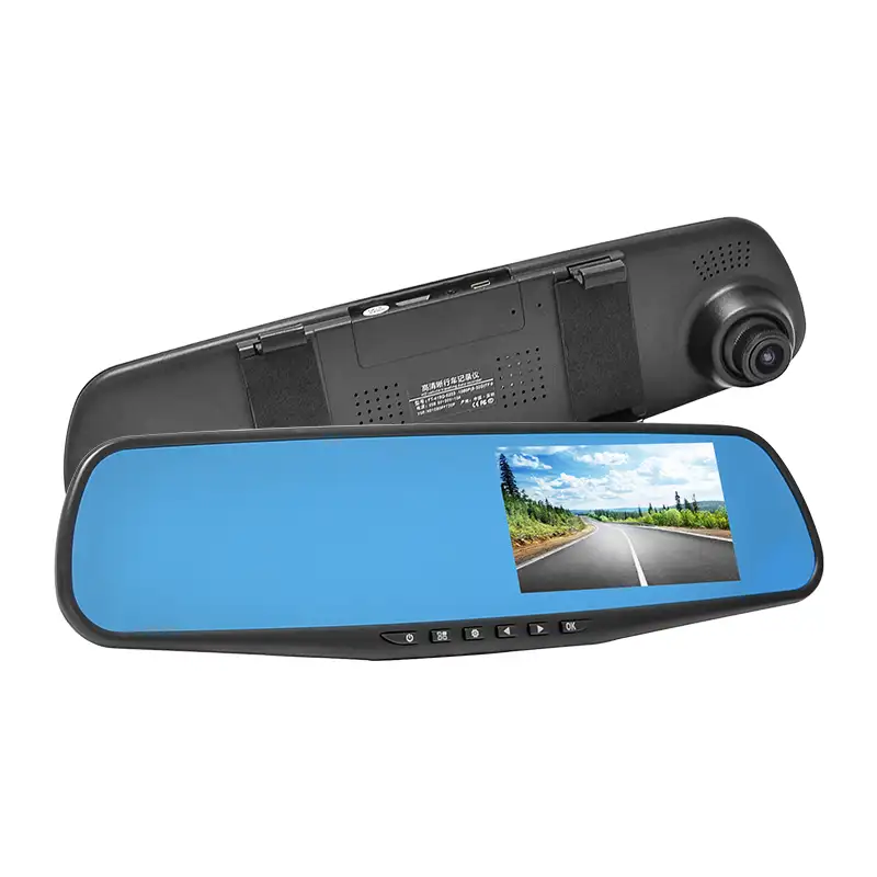Giá tốt nhất xe DVR 5.0 "LCD FHD 1080 p xe hộp đen Ống Kính Kép Gương Dashcam Với Xếp Ảnh