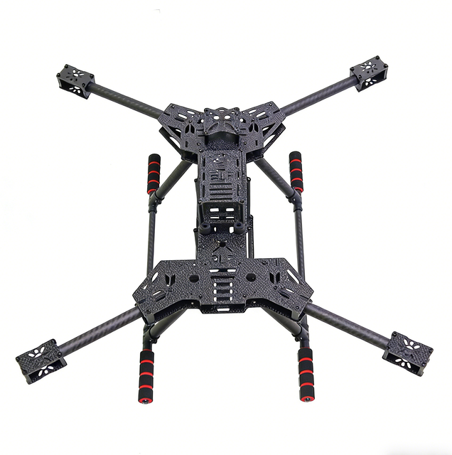 High-Performance Foldable Arm 3K Carbon Fiber Multirotor Aircraft Frame with Battery Panel Autonomous Stabilization 715.5g