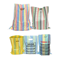 Sac de courses réutilisable personnalisé en PP tissé, écologique, laminé, coloré, pour le marché du Congo et du Ghana, sac de transport pour céréales