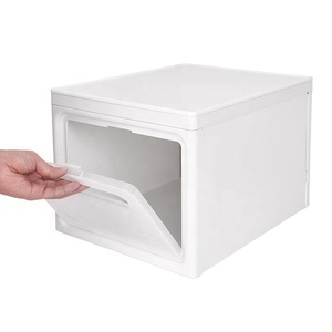 3 Pack Plastic Storage Basket Bins Organizer Cabinet and Shelf Basket with Handle and Wheels