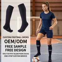 Chaussettes de sport en Spandex/Polyester à logo personnalisé imprimé numériquement pour hommes, femmes, adultes et jeunes, respirantes, hauteur genou, vente en gros