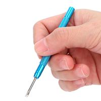 Reloj de aleación de aluminio, prensatelas de mano, hora y hora, ajuste de presión de segunda mano, herramienta de reparación para relojero, 2 uds.