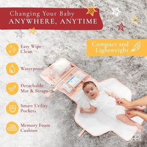 Échantillon gratuit, vente chaude, tapis à langer portable pour bébé - Tapis à langer et sac de voyage pour bébé - Product Image 4