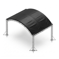 Structure d'éclairage modulaire en dôme d'arc circulaire en alliage d'aluminium 10x6x6 sur mesure, capacité de charge 500 kg, pour DJ, concerts et fêtes
