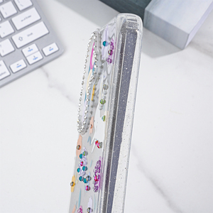 Custodia per cellulare con Glitter TPU + PC cartone animato con cinturino colorato per Samsung S24 S23 Fundas Al Por Mayor - Product Image 3