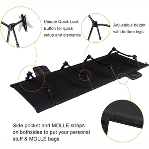 Ultralight Fishing Sleeping Portable Backpack Lounge 600D Folding Camping <b>Bed</b> Cot Sleeping Portable Travelling Cotton <b>Pad</b> RL-B05 - Product Image 5