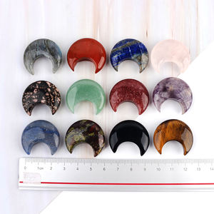 Doğal kristal süsler taş el sanatları el sanatları kristal ay yıldız dekorasyon için - Product Image 2