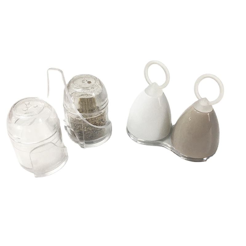 Pack De 3 Saleros Mini De Acero Inoxidable - Con Tapa Y Caja De Almacenamiento, Para Llevar