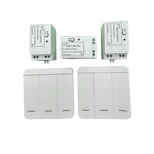 Interruptor de Control Remoto Dual RF433 Inalámbrico para PC 220V, Interruptor de Luz Inteligente de Tres Teclas 10A para Hogar y Dormitorio, Sin Necesidad de Cableado - Product Image 4