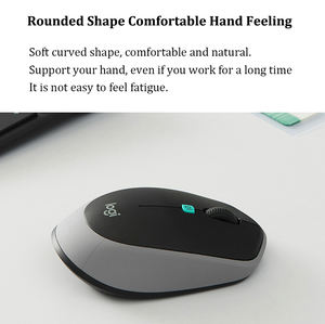 100% Logitech เมาส์สำนักงานเสียง M380 LED USB ออปติคอลเมาส์ไร้สายเล่นเกม souris บลูทูธ2.4 wholesa - Product Image 5