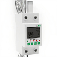 Disjoncteurs intelligents Tuya 220V 63A MCB avec minuterie de surintensité, protecteur numérique contre les sous-tensions et relais de tension réglable