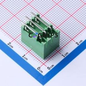 MX15EDGRHB-3.5-2*03P-GN01-Cu-A Plug-in Terminal Block Bent Lead Through Hole,P=3.5mm Board-to-Board / Socket - Closed 1x3P 3.5mm - Product Image 2