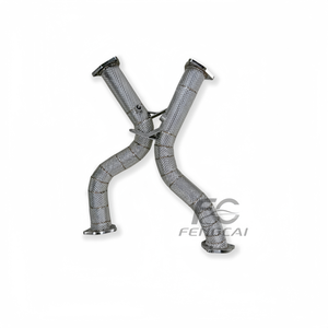 Sistema di Scarico con Downpipe Catalizzato ad Alto Flusso in Acciaio Inox 1.5mm per Porsche Cayenne E-hybrid 3.0T 2011-2018 958 - Product Image 2