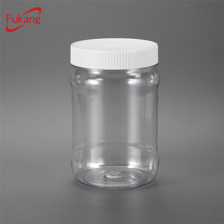 390 ml Ronde Pas Cher En Plastique Transparent POUR ANIMAUX de compagnie Bouteille Cosmétiques Conteneurs Bonbons Bouteille