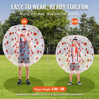 Ballons gonflables de taille personnalisable pour adultes et adolescents - Matériel PVC transparent pour usage commercial